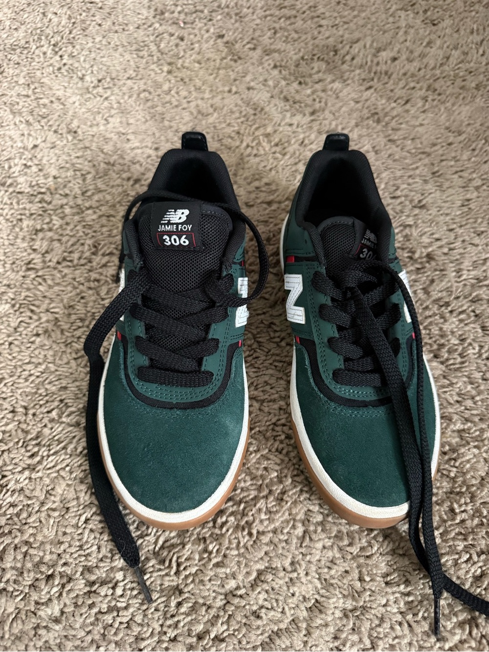 New Balance Jamie Foy 306 Skate Shoes - Dark Green and Black